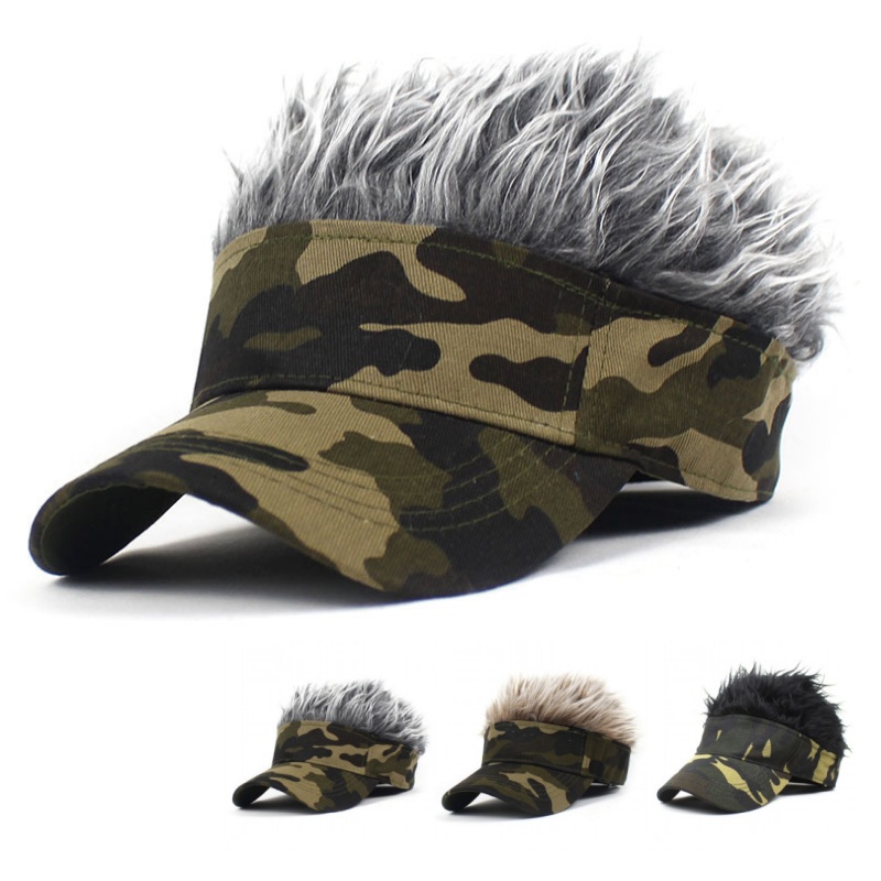 Outdoor Sport Hat - Army Green Camouflage Printed An-ti UV