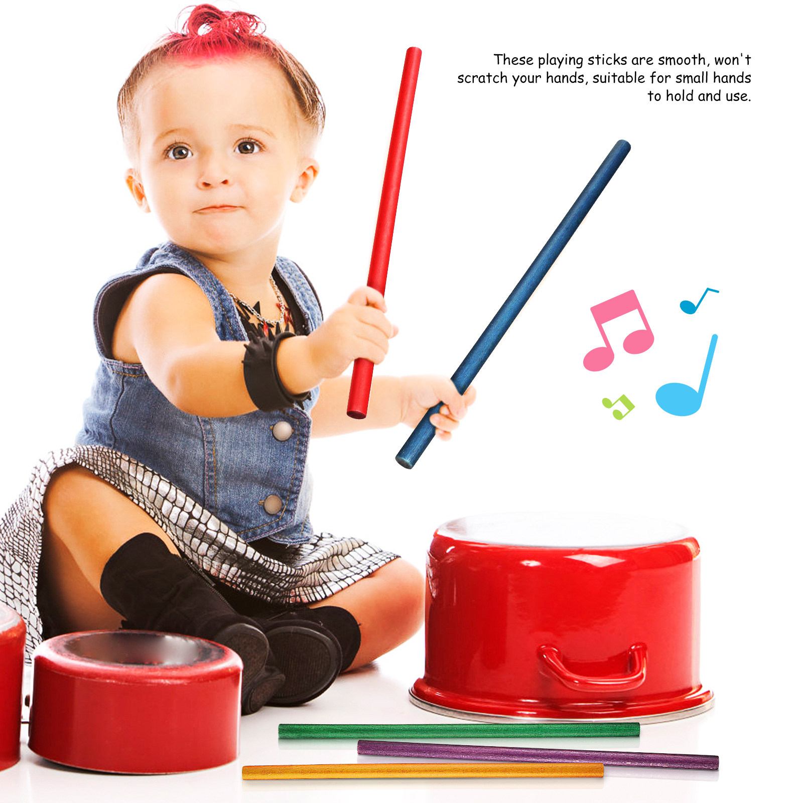 16Pcs Wooden Rhythm Sticks Col - Outdoor Sport Bar review and price
