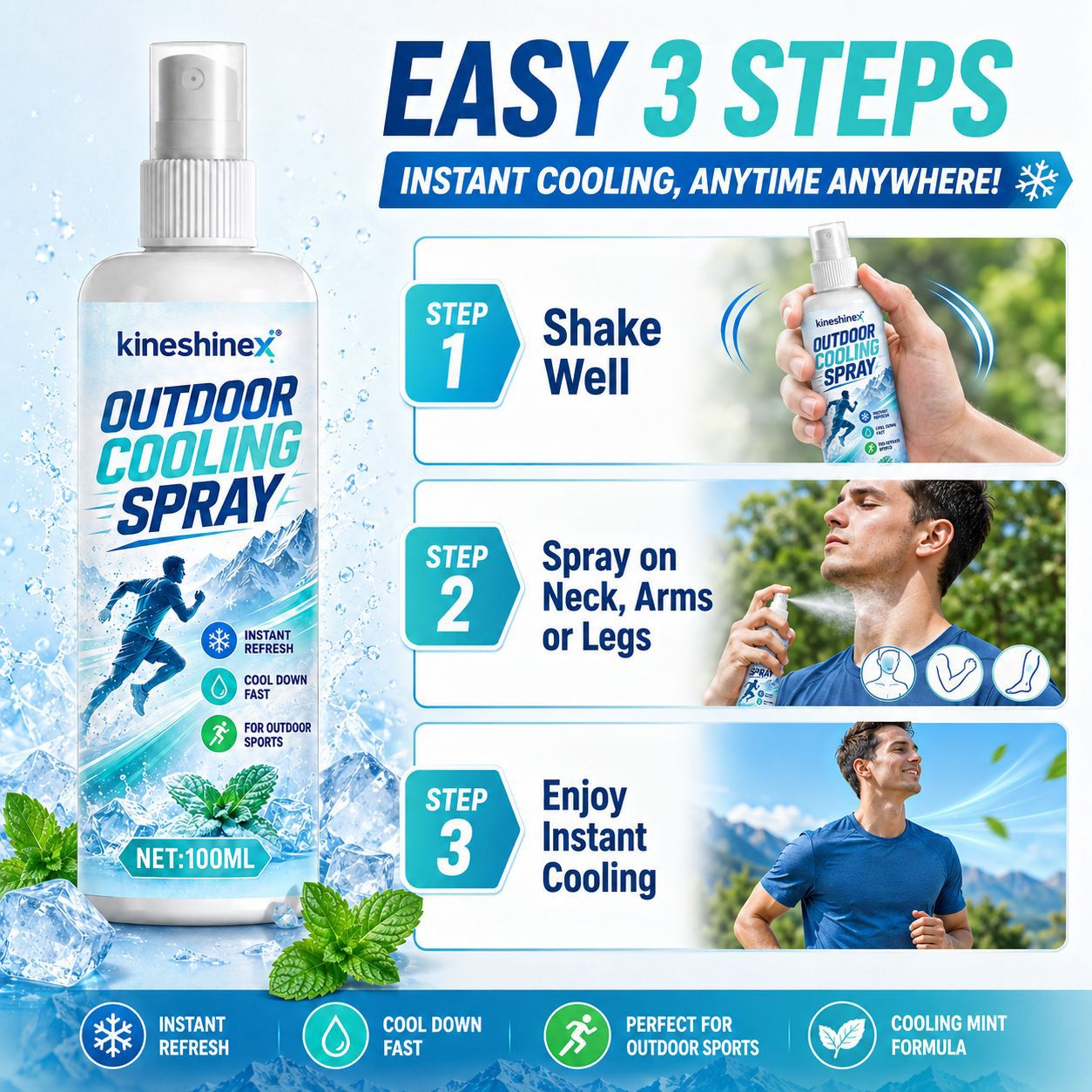 Outdoor Cooling Spray 100ml–In - Outdoor Sport Gear review and price