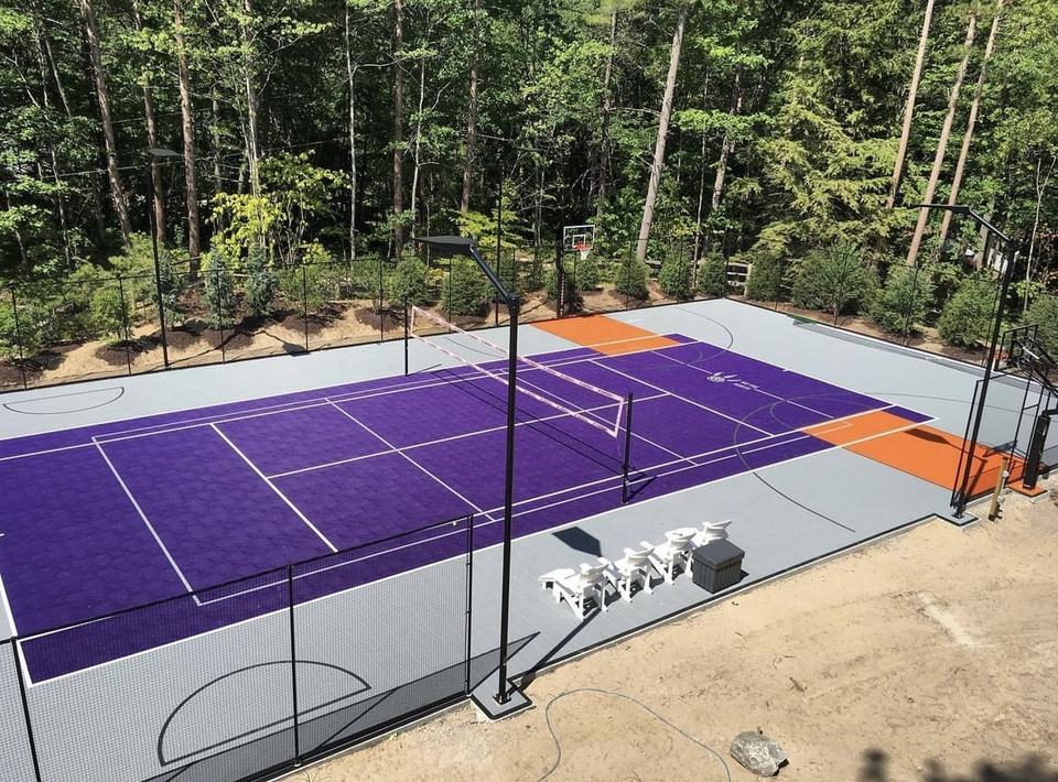 Eco-Friendly Plastic Custom Lo - Outdoor Sport Floor Tiles review and price