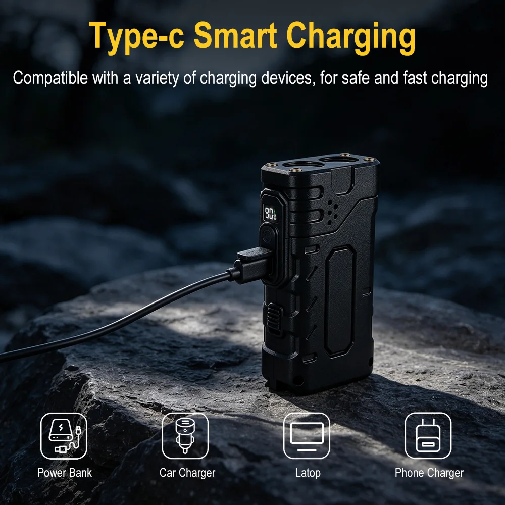 BORUIiT Hand Crank EDC LED Fla - Outdoor Sport Gear review and price