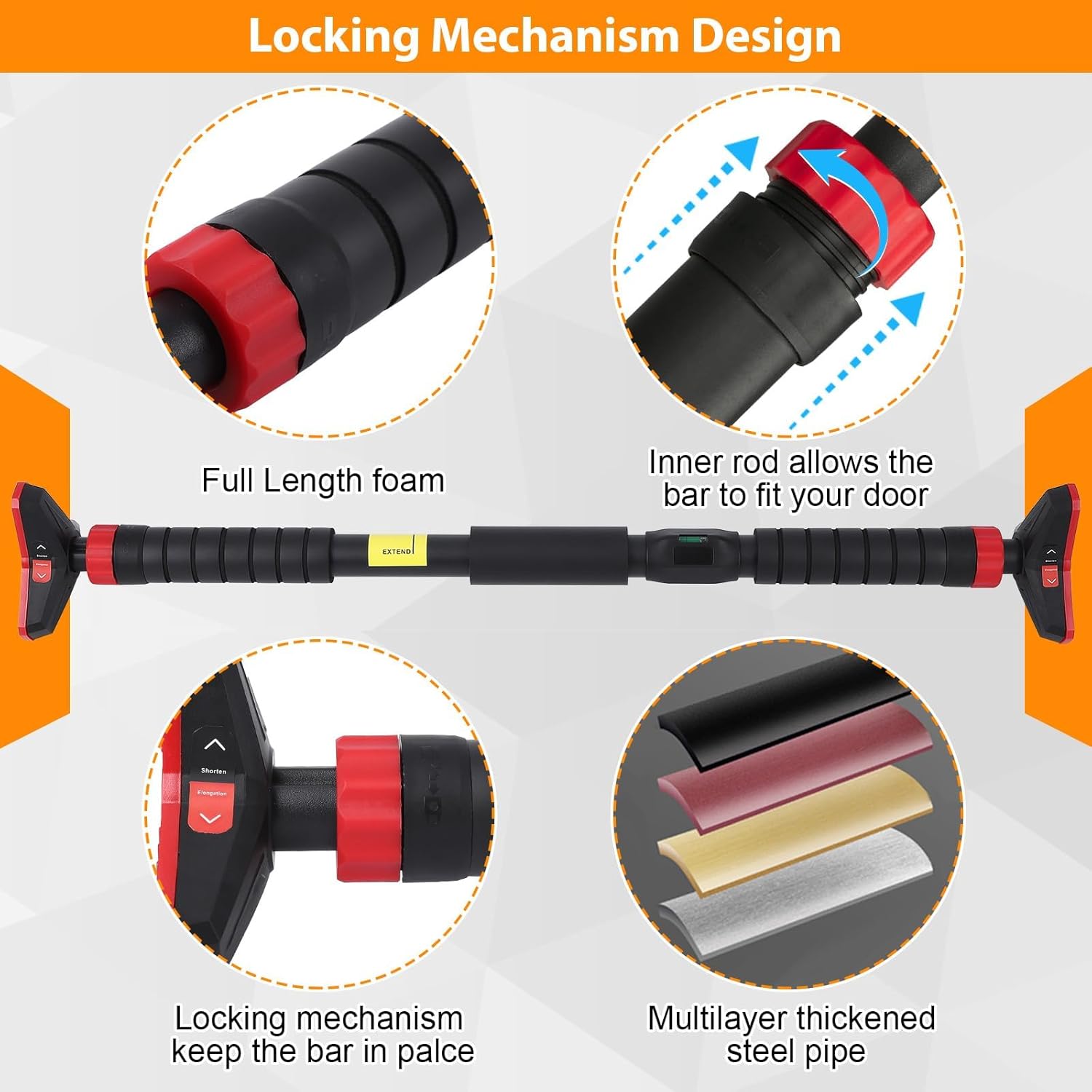 Pull-Up Bar,Chin Up Bar for Do - Outdoor Sport Bar review and price