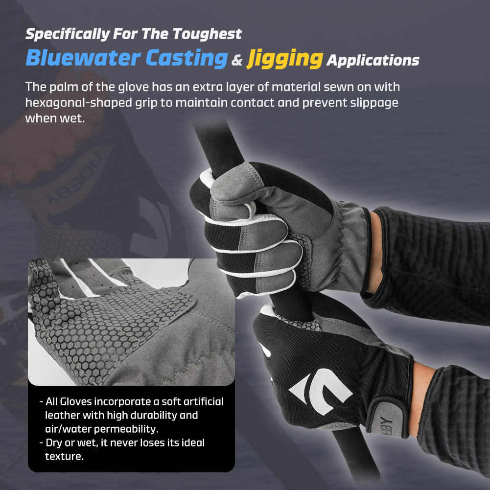 NOEBY Fishing Gloves Non-slip  - Outdoor Sport Gloves review and price